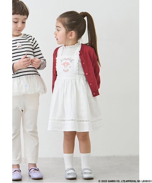 petit main（プティマイン）の「【サンリオ】ジャンパースカート（ジャンパースカート・キッズ・サックスブルー/オフホワイト・M(100-110cm)/L(120-130cm)/S(80-90cm)）」の5枚目の写真