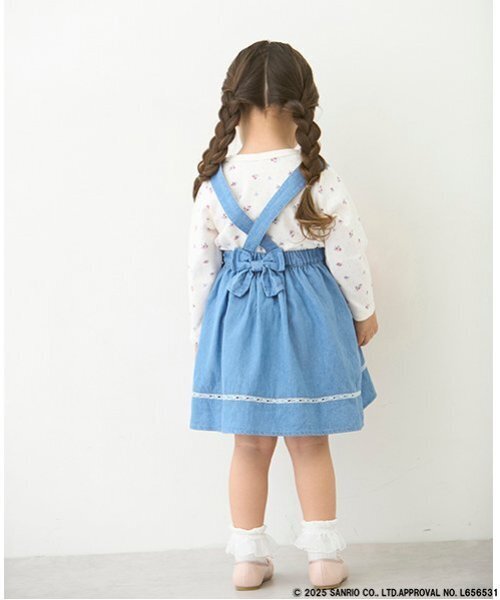 petit main（プティマイン）の「【サンリオ】ジャンパースカート（ジャンパースカート・キッズ・サックスブルー/オフホワイト・M(100-110cm)/L(120-130cm)/S(80-90cm)）」の7枚目の写真