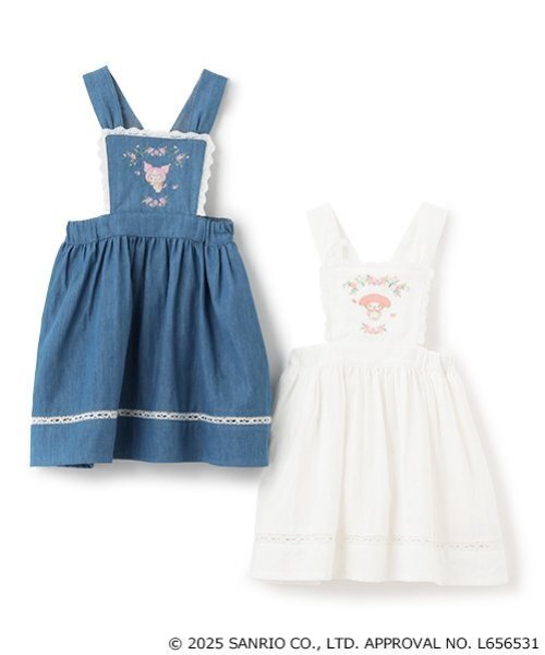 petit main（プティマイン）の「【サンリオ】ジャンパースカート（ジャンパースカート・キッズ・サックスブルー/オフホワイト・M(100-110cm)/L(120-130cm)/S(80-90cm)）」の8枚目の写真