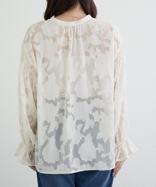 continuer de NICE CLAUP(コンティニューデナイスクラップ)の「【お呼ばれにも】大人ジャガード前後2WAYブラウス(シャツ/ブラウス・レディース・ブラック/ベージュ/オフホワイト・FREE)」の22枚目の写真