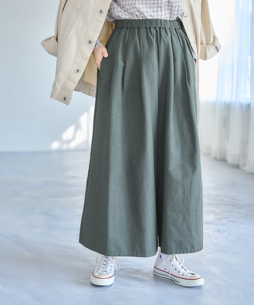 セール】タックフレアパンツ[プチ・プラスサイズあり]（その他