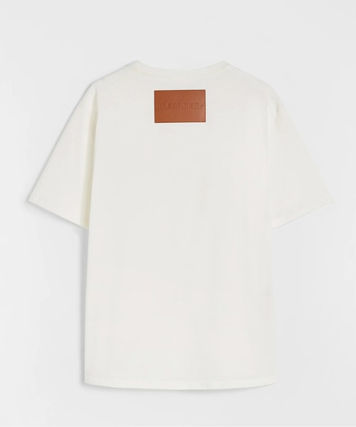 JIL SANDER(ジルサンダー)の「T-SHIRT CN SS W/LH(Tシャツ/カットソー・メンズ・ブラック/ホワイト・L/M/S)」の3枚目の写真
