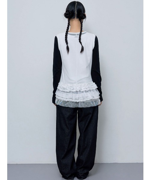 FANCY CLUB ワンピース　チュニック A'GEM/9 × .kom 『 FANCY CLUB/ファンシークラブ』 DOT LAYERED