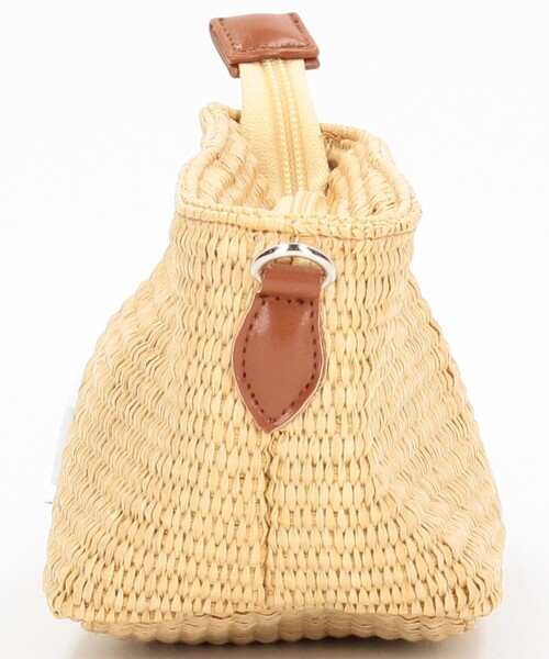 FREAK'S STORE(フリークスストア)の「HELOYSE/エロイーズ angel shoulder raffia/エンジェル ショルダー ラフィア(ハンドバッグ・レディース・ベージュ/ブラック・ONE SIZE)」の3枚目の写真