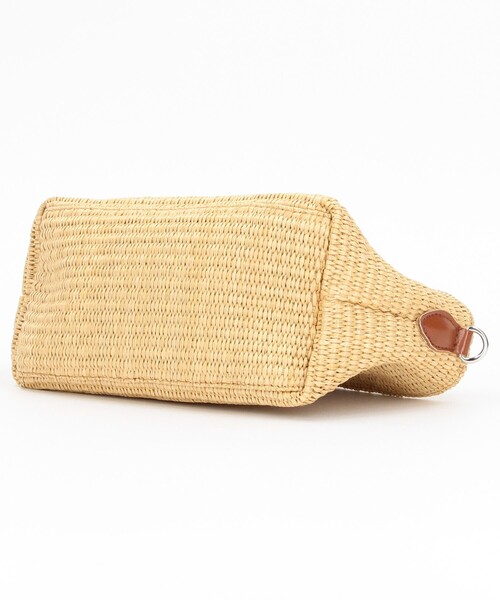 FREAK'S STORE(フリークスストア)の「HELOYSE/エロイーズ angel shoulder raffia/エンジェル ショルダー ラフィア(ハンドバッグ・レディース・ベージュ/ブラック・ONE SIZE)」の5枚目の写真