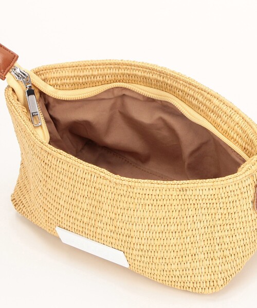 FREAK'S STORE(フリークスストア)の「HELOYSE/エロイーズ angel shoulder raffia/エンジェル ショルダー ラフィア(ハンドバッグ・レディース・ベージュ/ブラック・ONE SIZE)」の9枚目の写真