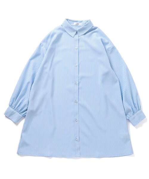 algy（アルジー）の「シアービスチェ付きシャツワンピ（シャツワンピース・キッズ・ピンク/ブラック/サックスブルー・XX-SMALL/X-SMALL/MEDIUM/SMALL）」の18枚目の写真