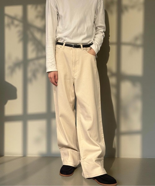 Burner（バーナー）の「ストレートロールアップデニム（デニムパンツ・メンズ・インディゴブルー/ナチュラル・マルチサイズ）」の2枚目の写真