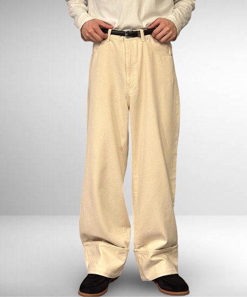 Burner（バーナー）の「ストレートロールアップデニム（デニムパンツ・メンズ・インディゴブルー/ナチュラル・マルチサイズ）」の4枚目の写真