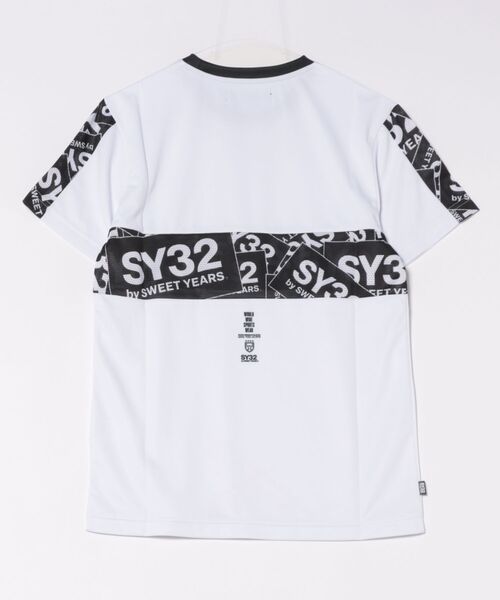 SY32 by SWEET YEARS(エスワイサーティトゥバイスィートイヤーズ)の「【RS】【SY32 by SWEET YEARS】ACTIVE EXCHANGE BOX LOGO TEE(Tシャツ/カットソー・メンズ・ホワイト/ブラック・XX-LARGE/LARGE/SMALL/MEDIUM/X-LARGE)」の17枚目の写真