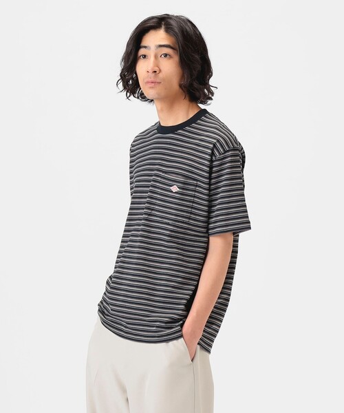 DANTON（ダントン）の「DANTON / SHORT SLEEVE POCKET T-SHIRT STRIPE（Tシャツ/カットソー・メンズ・ブラック/アイボリー/ネイビー・SMALL/MEDIUM/LARGE/X-LARGE）」の18枚目の写真