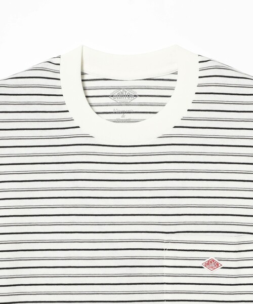 DANTON（ダントン）の「DANTON / SHORT SLEEVE POCKET T-SHIRT STRIPE（Tシャツ/カットソー・メンズ・ブラック/アイボリー/ネイビー・SMALL/MEDIUM/LARGE/X-LARGE）」の20枚目の写真