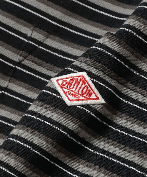 DANTON（ダントン）の「DANTON / SHORT SLEEVE POCKET T-SHIRT STRIPE（Tシャツ/カットソー・メンズ・ブラック/アイボリー/ネイビー・SMALL/MEDIUM/LARGE/X-LARGE）」の8枚目の写真
