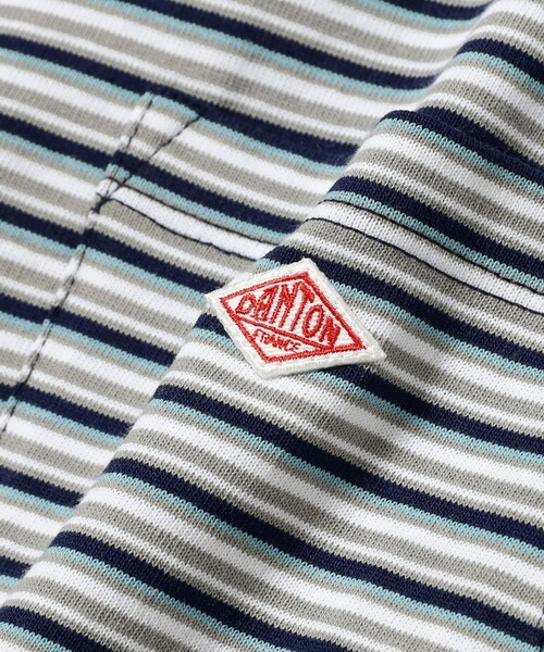 DANTON（ダントン）の「DANTON / SHORT SLEEVE POCKET T-SHIRT STRIPE（Tシャツ/カットソー・メンズ・ブラック/アイボリー/ネイビー・SMALL/MEDIUM/LARGE/X-LARGE）」の11枚目の写真