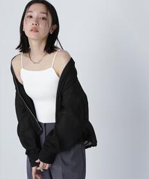 NATURAL BEAUTY BASIC | ◇クロップドニットキャミビスチェ(キャミソール)