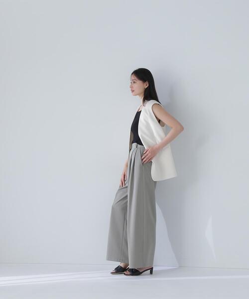 NATURAL BEAUTY BASIC(ナチュラルビューティーベーシック)の「◇クロップドニットキャミビスチェ(キャミソール・レディース・ベージュ/ブラック/オフホワイト・FREE)」の10枚目の写真