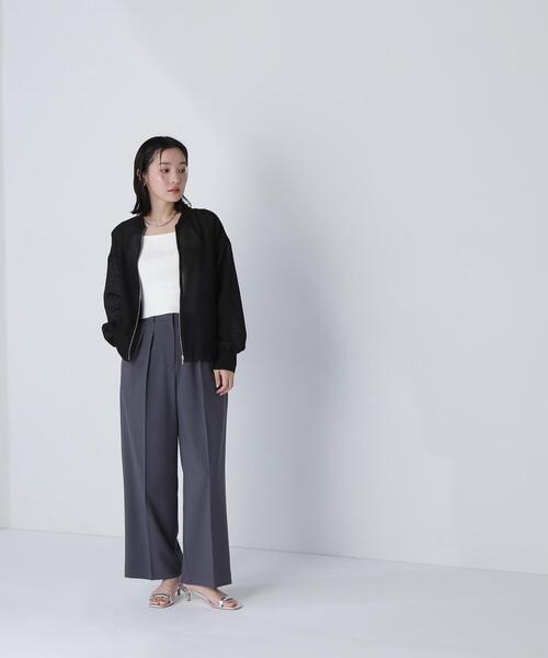 NATURAL BEAUTY BASIC(ナチュラルビューティーベーシック)の「◇クロップドニットキャミビスチェ(キャミソール・レディース・ベージュ/ブラック/オフホワイト・FREE)」の19枚目の写真