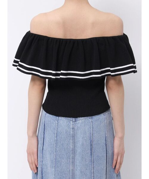 EATME（イートミー）の「オフショルダーニットTOP（ニット/セーター・レディース・レッド/オフホワイト/ブラック・FREE）」の19枚目の写真