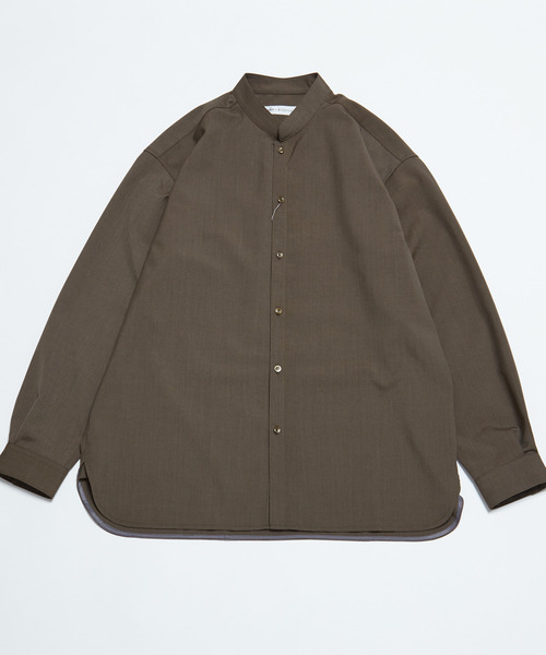 MEN'S MELROSE(メンズメルローズ)の「TWトロピカルスタンドカラーオーバーシャツ(シャツ/ブラウス・メンズ・ネイビー/カーキ/ライトグレー・2/4/3)」の15枚目の写真