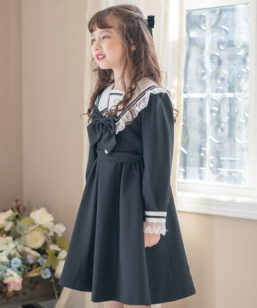 ✨極美品✨コムデギャルソンガール セーラーカラー タック ワンピース 2021 セール】レース使いのセーラーワンピース（ワンピース）｜Catherine