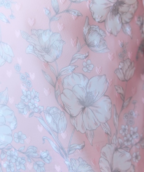 marun(マルン)の「<大きいサイズ>オリジナル柄配色ブラウス marun(シャツ/ブラウス・レディース・ネイビー系/ピンク系・L/5L/4L/3L/LL)」の11枚目の写真