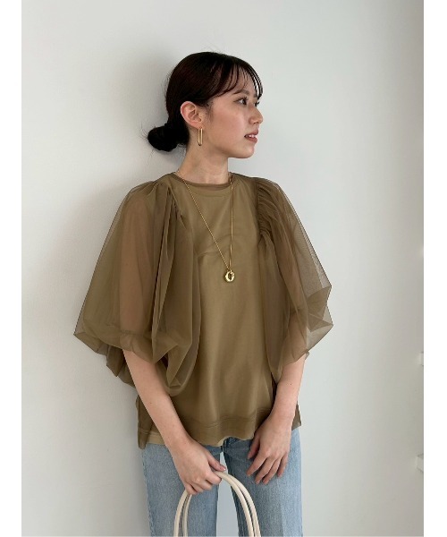 Mila owen 完売 ボリュームトップス セットアップ サイズ0 Mila Owen 「Mila Owen」 セットアップ 0 グレー レディース