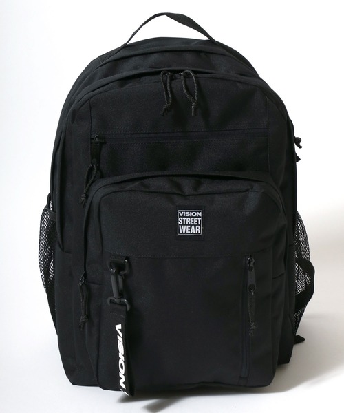 VISION STREET WEAR（ヴィジョンストリートウェア）の「VISION STREET WEAR college backpack/ポケットバックパック/リュック メンズ レディース ユニセックス（バックパック/リュック・メンズ・ブラック・FREE）」の2枚目の写真