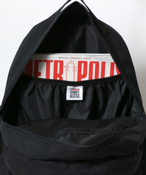 VISION STREET WEAR（ヴィジョンストリートウェア）の「VISION STREET WEAR college backpack/ポケットバックパック/リュック メンズ レディース ユニセックス（バックパック/リュック・メンズ・ブラック・FREE）」の12枚目の写真