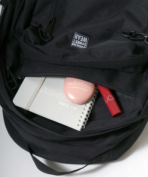VISION STREET WEAR（ヴィジョンストリートウェア）の「VISION STREET WEAR college backpack/ポケットバックパック/リュック メンズ レディース ユニセックス（バックパック/リュック・メンズ・ブラック・FREE）」の9枚目の写真