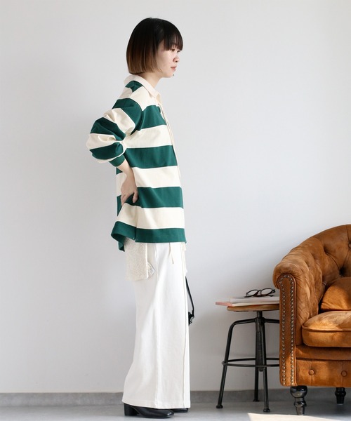 cepo(セポ)の「レースアップラガーTee(Tシャツ/カットソー・レディース・ブラック系その他/グリーン系その他・M)」の22枚目の写真