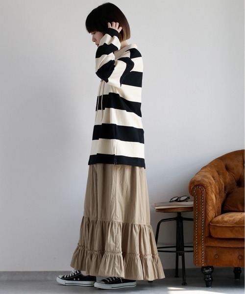 cepo(セポ)の「レースアップラガーTee(Tシャツ/カットソー・レディース・ブラック系その他/グリーン系その他・M)」の14枚目の写真