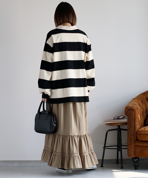 cepo(セポ)の「レースアップラガーTee(Tシャツ/カットソー・レディース・ブラック系その他/グリーン系その他・M)」の13枚目の写真