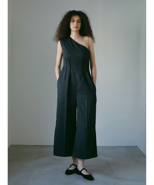 HER.（ハー）の「ツイードアシメロンパース（サロペット