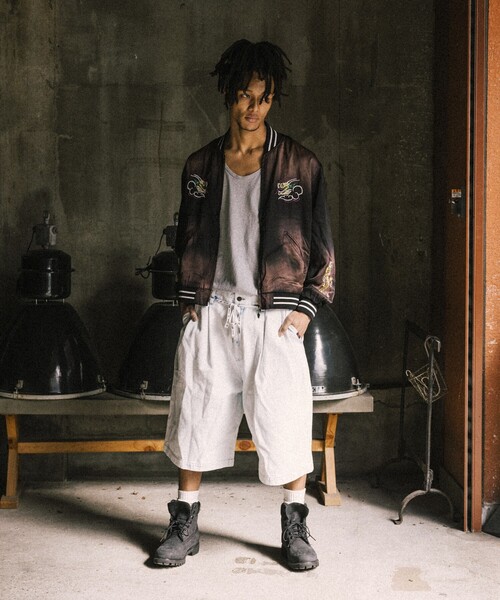 RED KAP/レッドキャップ 別注 2TUCK BAGGY WIDE DENIM SHORTS