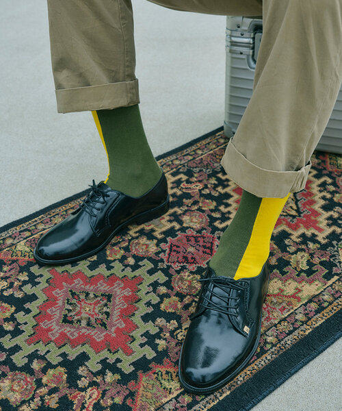 WHO'S WHO gallery（フーズフーギャラリー）の「【LIXTICK/リックスティック】 TWO FACE SOX(2)2PACK（ソックス/靴下・メンズ・イエロー・FREE）」の6枚目の写真