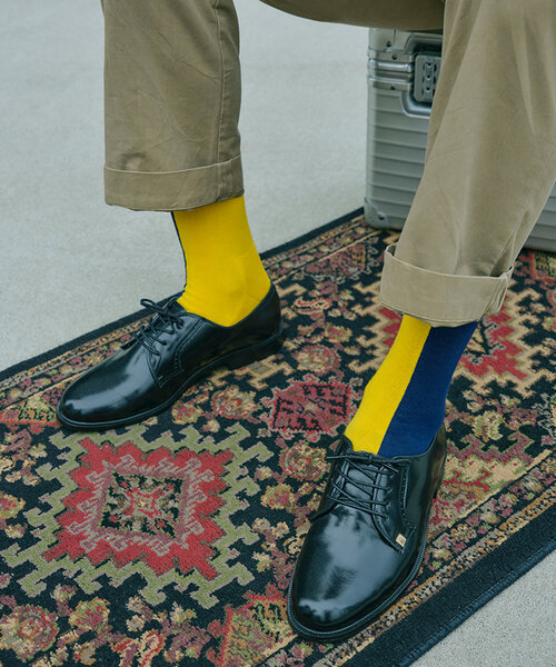 WHO'S WHO gallery（フーズフーギャラリー）の「【LIXTICK/リックスティック】 TWO FACE SOX(2)2PACK（ソックス/靴下・メンズ・イエロー・FREE）」の7枚目の写真