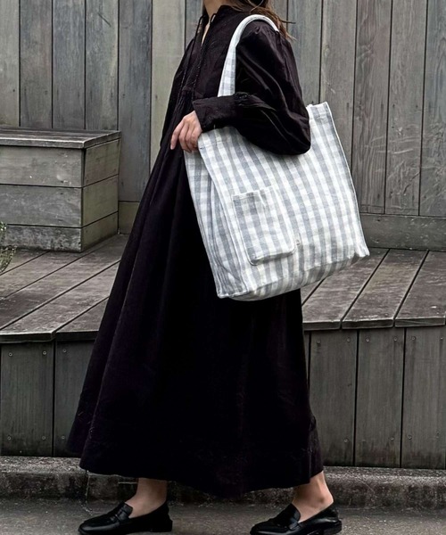 ROOTOTE(ルートート)の「ルートート / SN.トールボックス.メルシー-D(トートバッグ・レディース・グレー/サックスブルー/ブラック/ピンク/ベージュ/イエロー・FREE)」の1枚目の写真
