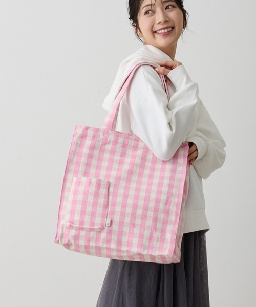 ROOTOTE(ルートート)の「ルートート / SN.トールボックス.メルシー-D(トートバッグ・レディース・グレー/サックスブルー/ブラック/ピンク/ベージュ/イエロー・FREE)」の6枚目の写真