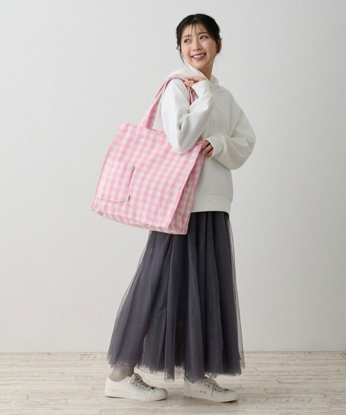 ROOTOTE(ルートート)の「ルートート / SN.トールボックス.メルシー-D(トートバッグ・レディース・グレー/サックスブルー/ブラック/ピンク/ベージュ/イエロー・FREE)」の10枚目の写真