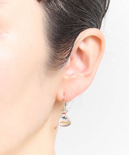 gargle（ガーグル）の「gargle ガーグル：JAPANシリーズ　金魚すくい　ピアス（ピアス（両耳用）・レディース・シルバー/ゴールド・FREE）」の7枚目の写真