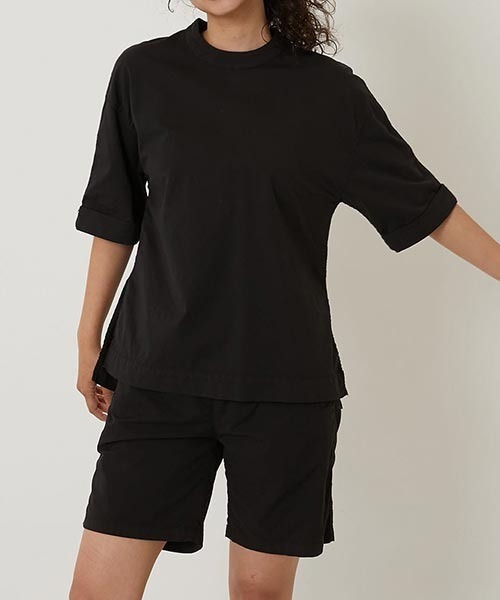 tシャツ フィールソーグッド スタンドカラー スリットトップ ウイメンズ レディース セール】フィールソーグッド スタンドカラー スリットトップ