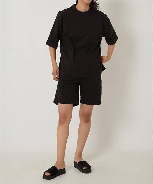 HOLLYWOOD RANCH MARKET（ハリウッドランチマーケット）の「フィールソーグッド スタンドカラー スリットトップ ウイメンズ（Tシャツ/カットソー・レディース・ブラック/ホワイト/ピンク/グリーン/ブルー/ベージュ・ONE SIZE）」の21枚目の写真