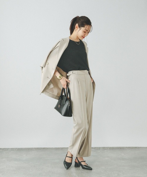 GLOBAL WORK(グローバルワーク)の「スッキレイさらさらドルマン/288068(ニット/セーター・レディース・ブラック系その他/ブルー系その他3/テラコッタ/ベージュ系その他/ダークグレー/ブラウン系その他・MEDIUM/LARGE)」の7枚目の写真