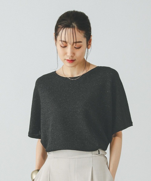 GLOBAL WORK(グローバルワーク)の「スッキレイさらさらドルマン/288068(ニット/セーター・レディース・ブラック系その他/ブルー系その他3/テラコッタ/ベージュ系その他/ダークグレー/ブラウン系その他・MEDIUM/LARGE)」の10枚目の写真