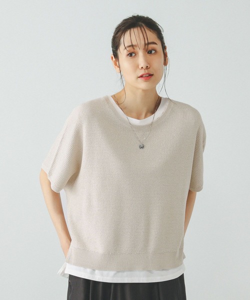 GLOBAL WORK(グローバルワーク)の「スッキレイさらさらドルマン/288068(ニット/セーター・レディース・ブラック系その他/ブルー系その他3/テラコッタ/ベージュ系その他/ダークグレー/ブラウン系その他・MEDIUM/LARGE)」の17枚目の写真