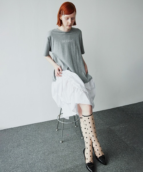 SORIN(ソリン )の「NOT A SHIRT Docking Dress(ワンピース・レディース・ブラック/ホワイト/グレー・38)」の3枚目の写真