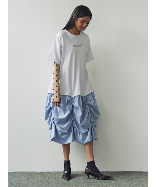 SORIN(ソリン )の「NOT A SHIRT Docking Dress(ワンピース・レディース・ブラック/ホワイト/グレー・38)」の6枚目の写真