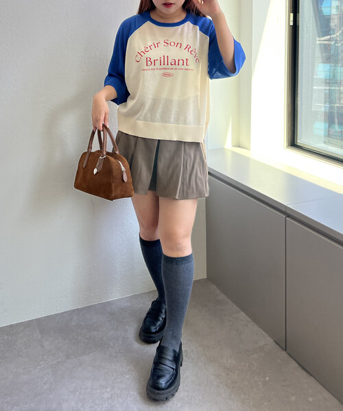 Another Branch olive des olive（アナザーブランチオリーブデオリーブ）の「【大人カジュアルにも】【品のある透け感】シアロゴアソートプルオーバー（Tシャツ/カットソー・レディース・ブルー/グリーン/ネイビー/イエロー系その他/ピンク系その他/ブルー系その他・FREE）」の10枚目の写真