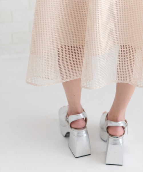 REDYAZEL（レディアゼル）の「ビッグカラースクエアレースワンピース（ワンピース・レディース・ネイビー/オフホワイト/ベージュ・FREE）」の19枚目の写真