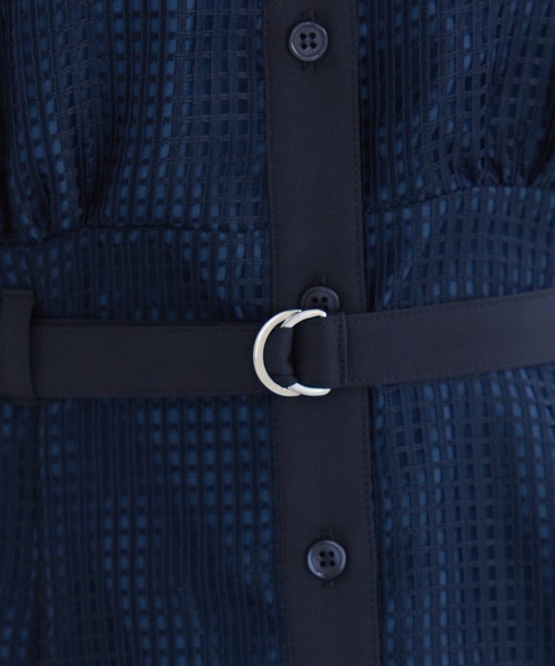 REDYAZEL（レディアゼル）の「ビッグカラースクエアレースワンピース（ワンピース・レディース・ネイビー/オフホワイト/ベージュ・FREE）」の16枚目の写真